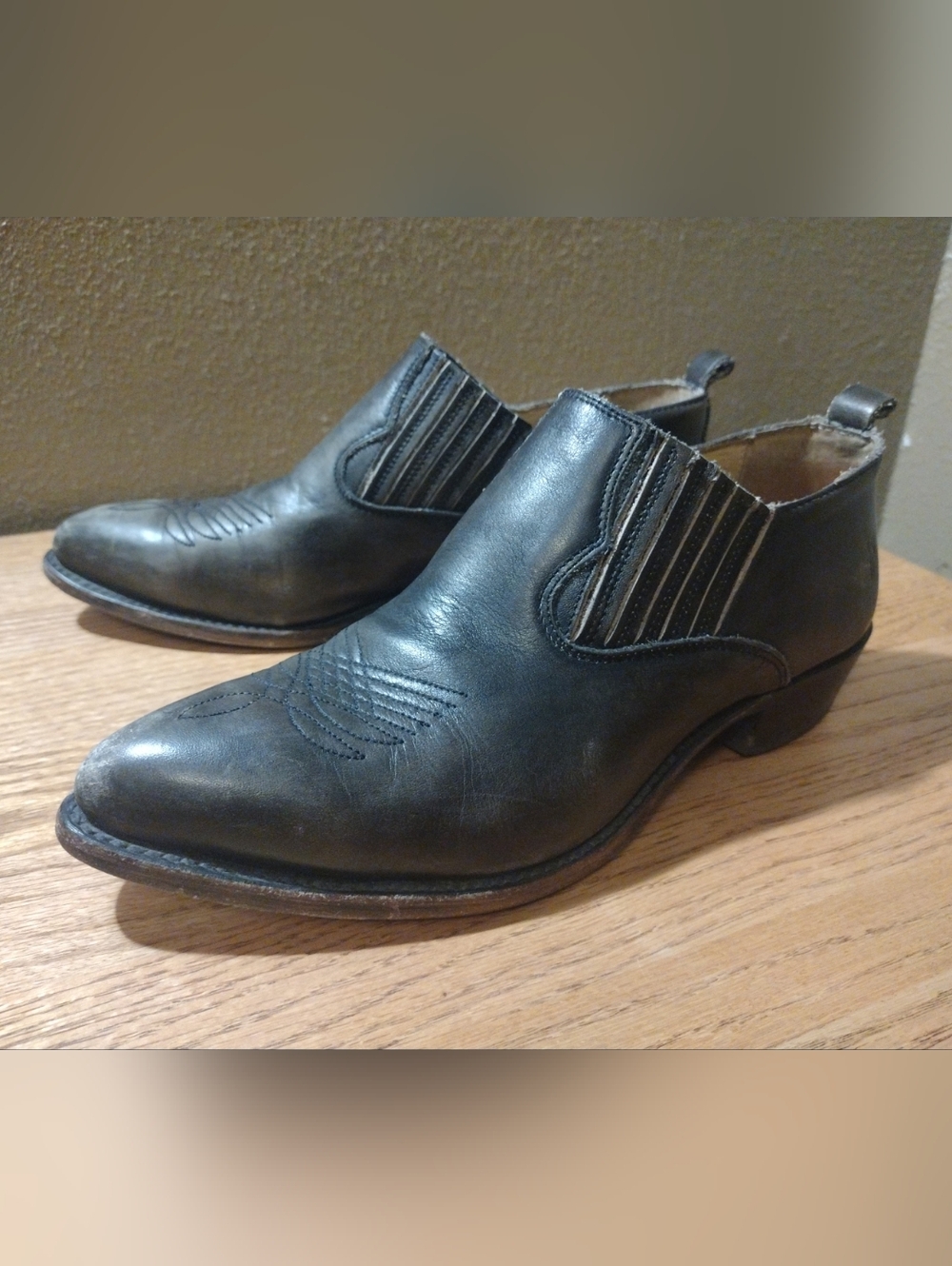 FRYE Billy Shootie Women's Size 9.5 Ankle Boots Leather Dark Gray